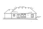 Ranch House Plan Rear Elevation - Locklear Cottage Ranch Home 026D-1966 - Shop House Plans and More