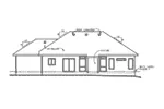 Traditional House Plan Rear Elevation - Locklear Manor Ranch Home 026D-1967 - Shop House Plans and More