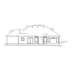 Traditional House Plan Rear Elevation - Locklear Manor Ranch Home 026D-1967 - Shop House Plans and More