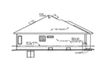 Ranch House Plan Left Elevation - Locklear Glen Traditional Home 026D-1968 - Shop House Plans and More