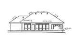 Ranch House Plan Rear Elevation - Locklear Glen Traditional Home 026D-1968 - Shop House Plans and More
