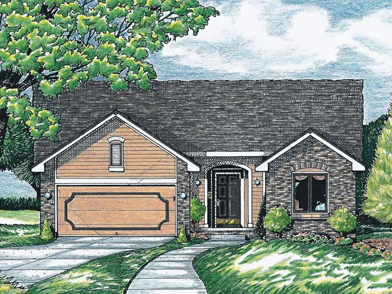 Ranch House Plan Front Image - Gabriel Bay Traditional Home 026D-1970 - Search House Plans and More