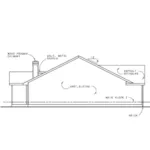 Ranch House Plan Left Elevation - Gabriel Bay Traditional Home 026D-1970 - Search House Plans and More