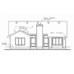 Ranch House Plan Rear Elevation - Gabriel Bay Traditional Home 026D-1970 - Search House Plans and More