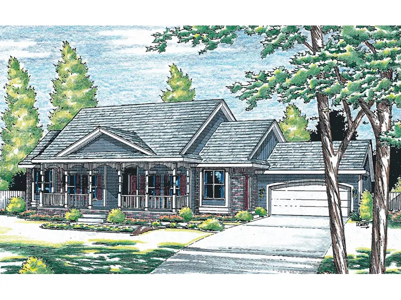 Ranch House Plan Front Image - Coopers Farm Ranch Home 026D-1972 - Search House Plans and More