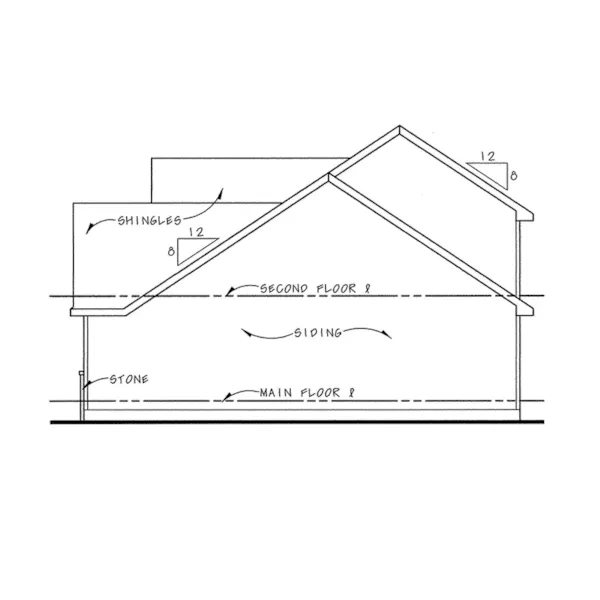 Craftsman House Plan Right Elevation - Womack Craftsman Home 026D-1975 - Shop House Plans and More