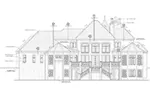 Luxury House Plan Rear Elevation - Baxter Manor European Home 026D-1980 - Search House Plans and More