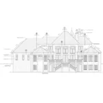 Luxury House Plan Rear Elevation - Baxter Manor European Home 026D-1980 - Search House Plans and More