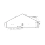 Ranch House Plan Left Elevation - Duxbury Hill Craftsman Home 026D-1982 - Search House Plans and More