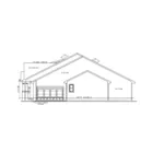 Ranch House Plan Right Elevation - Duxbury Hill Craftsman Home 026D-1982 - Search House Plans and More