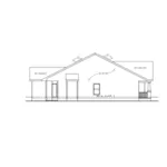 Ranch House Plan Left Elevation - Hemsworth Ranch Home 026D-1989 - Search House Plans and More