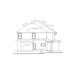 Country French House Plan Left Elevation - Joella European Home 026D-1990 - Shop House Plans and More