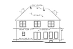 European House Plan Rear Elevation - 026D-1990 - Shop House Plans and More