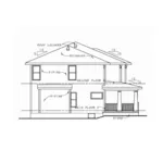 Arts & Crafts House Plan Left Elevation - Meadow Point Craftsman Home 026D-1991 - Shop House Plans and More