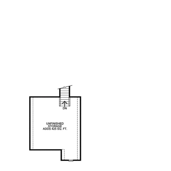 Attic Floor Plan - Pascal European Home 026D-1993 - Shop House Plans and More