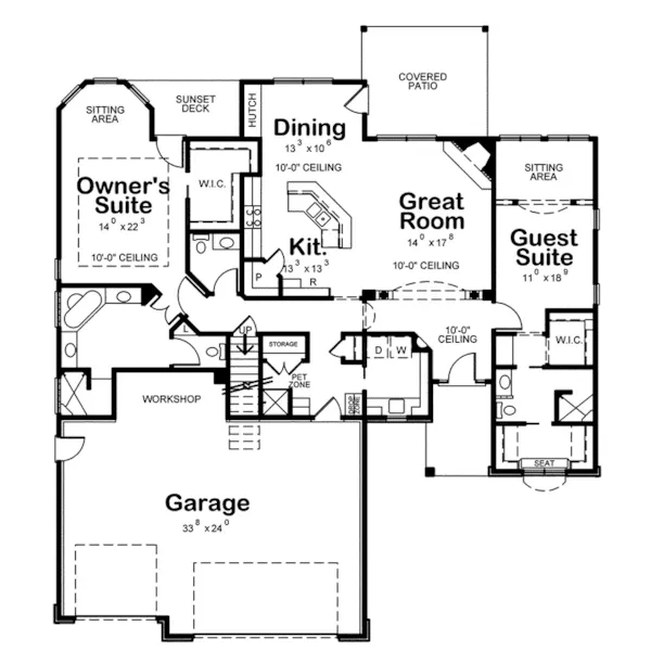 First Floor - Pascal European Home 026D-1993 - Shop House Plans and More