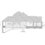 Craftsman House Plan Left Elevation - Ricci Luxury Home 026D-1996 - Shop House Plans and More