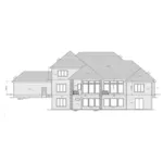 Craftsman House Plan Rear Elevation - Ricci Luxury Home 026D-1996 - Shop House Plans and More