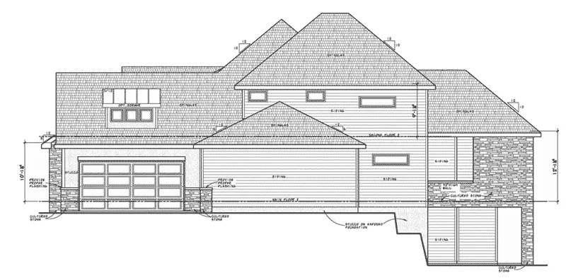 Luxury House Plan Right Elevation - 026D-1996 - Shop House Plans and More