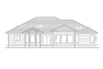 Contemporary House Plan Rear Elevation - 026D-1998 - Shop House Plans and More