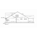 Right Elevation - Lena Trail Ranch Home 026D-2002 - Shop House Plans and More