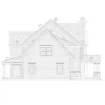 Shingle House Plan Left Elevation - Lemon Creek Craftsman Home 026D-2003 - Shop House Plans and More