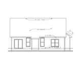 Ranch House Plan Rear Elevation - Harvey Bay Ranch Home 026D-2005 - Shop House Plans and More