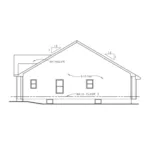 Ranch House Plan Right Elevation - Harvey Bay Ranch Home 026D-2005 - Shop House Plans and More