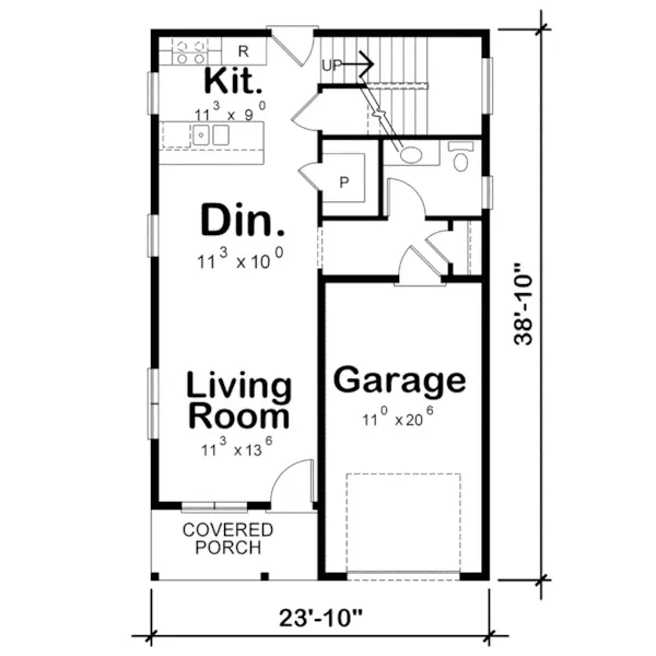 Beach & Coastal House Plan First Floor - Fabito Modern Two-Story Home 026D-2006 - Shop House Plans and More