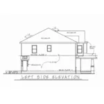 Arts & Crafts House Plan Left Elevation - Earhart Craftsman Home 026D-2007 - Search House Plans and More