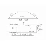 Arts & Crafts House Plan Rear Elevation - Earhart Craftsman Home 026D-2007 - Search House Plans and More