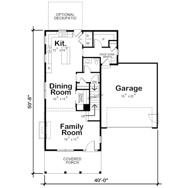 Country House Plan First Floor - Seacrest Beach Coastal Home 026D-2011 - Shop House Plans and More