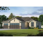 European House Plan Front of Home - Jensen Place Ranch Home 026D-2015 - Search House Plans and More