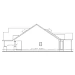 Ranch House Plan Right Elevation - Jensen Falls Craftsman Home 026D-2017 - Search House Plans and More