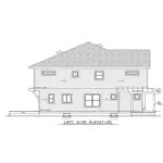 Shingle House Plan Left Elevation - Lynnae Country Duplex 026D-2027 - Shop House Plans and More