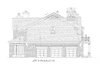 Waterfront House Plan Left Elevation - Gambrelet Manor Luxury Home 026D-2031 - Search House Plans and More