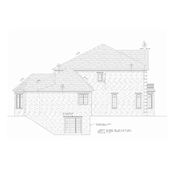 European House Plan Left Elevation - Anton Farms Manor Luxury Home 026D-2032 - Search House Plans and More