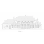 European House Plan Rear Elevation - Anton Farms Manor Luxury Home 026D-2032 - Search House Plans and More