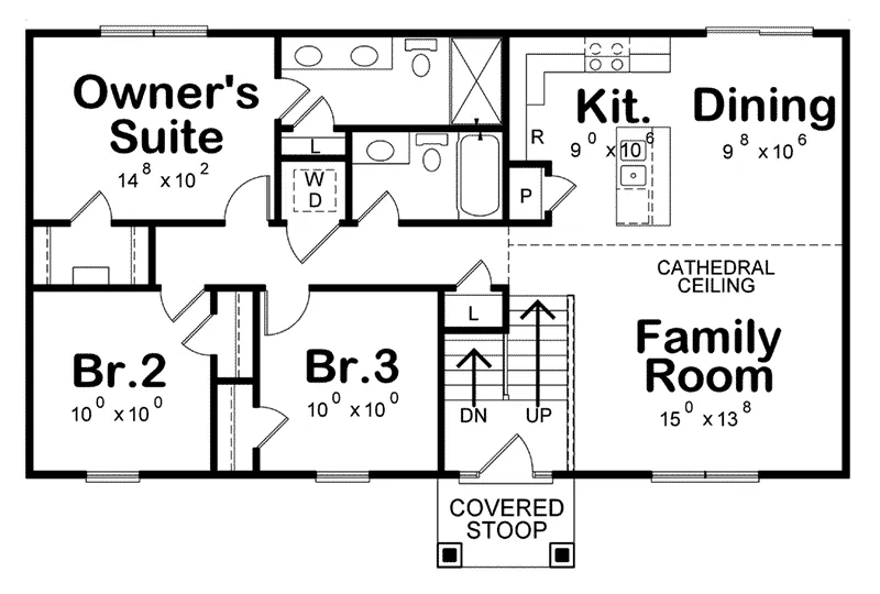 First Floor - 026D-2036 - Shop House Plans and More
