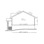 Right Elevation - Tiburon Split-Level Home 026D-2036 - Shop House Plans and More