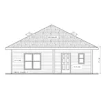 Ranch House Plan Rear Elevation - Tilly Ranch Home 026D-2037 - Shop House Plans and More