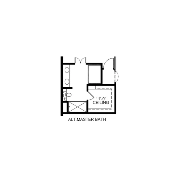 Country House Plan Optional Floor Plan - Evans Landing Craftsman Home 026D-2040 - Shop House Plans and More