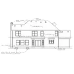 Arts & Crafts House Plan Rear Elevation - Palmer Ledge Country Home 026D-2058 - Shop House Plans and More