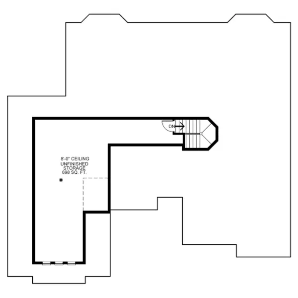 Southwestern House Plan Second Floor - 026D-2060 - Shop House Plans and More