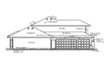 Sunbelt House Plan Left Elevation - 026D-2060 - Shop House Plans and More
