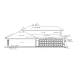 Southwestern House Plan Left Elevation - 026D-2060 - Shop House Plans and More