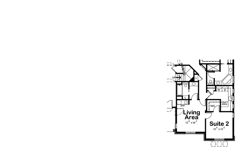 Sunbelt House Plan Optional Floor Plan - 026D-2060 - Shop House Plans and More