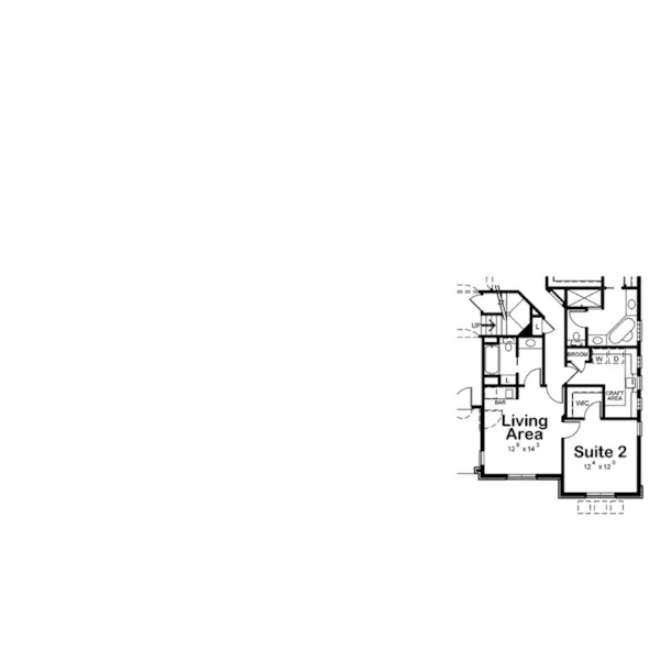 Southwestern House Plan Optional Floor Plan - 026D-2060 - Shop House Plans and More