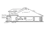 Southwestern House Plan Right Elevation - 026D-2060 - Shop House Plans and More