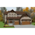 Country House Plan Front of Home - Schultz Rustic Craftsman Home 026D-2063 - Shop House Plans and More